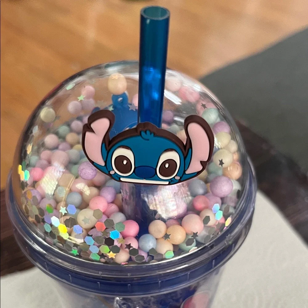 Blue Character Party Tumbler with Straw